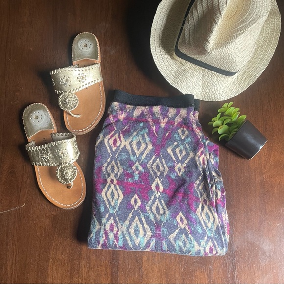 Free People Sashaying Slub Skirt in Slate Combo Size - Picture 11 of 11